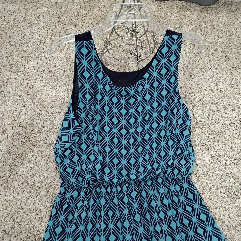 Enfocus Studio Teal and Black Dress - Picture 4 of 6